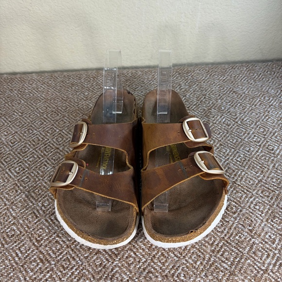 Birkenstock Arizona Big Buckle Sandals sz 40 US 9 Unisex GUC Casual Preppy Comfy - Picture 4 of 10
